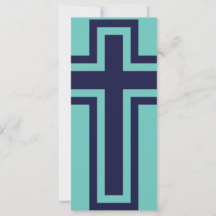 Blue Christian cross different variants
