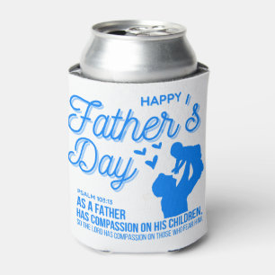 Blue Christian Happy Father's Day Psalm 103:13 Can Cooler