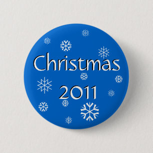 Blue Christmas 2011 2 Inch Round Button