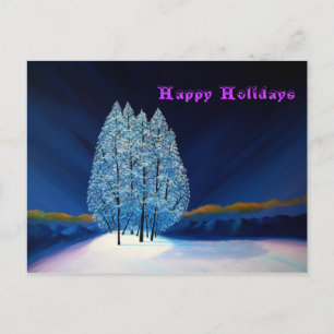 Blue Christmas #6 Holiday Postcard