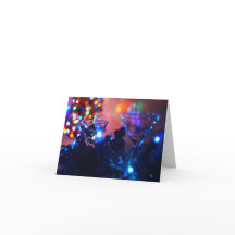 Blue Christmas Cocktails. Christmas Greeting Card