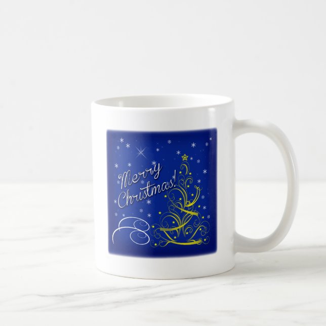 Blue Christmas Coffee Mug (Right)
