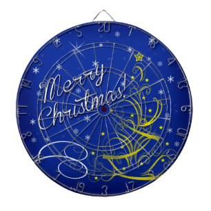 Blue Christmas Dartboard