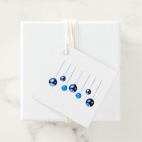 Blue Christmas Decoration balls photo with text