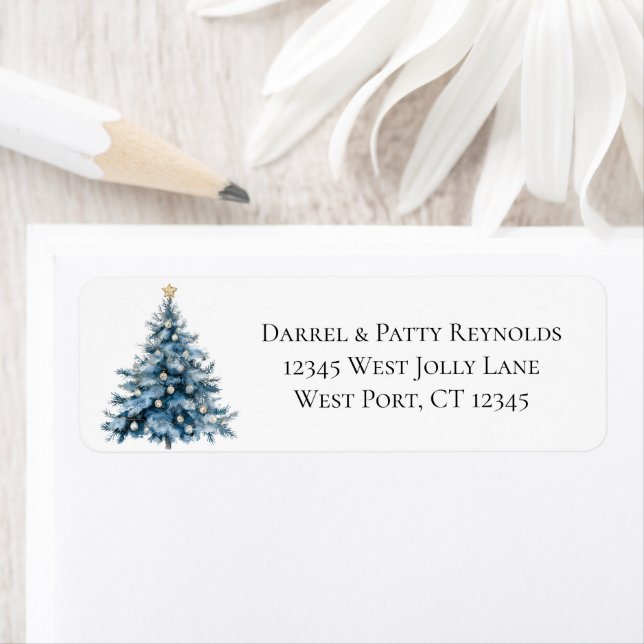 Blue Christmas Gold Star (Insitu)