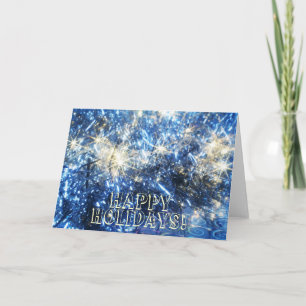 Blue Christmas Greeting Card