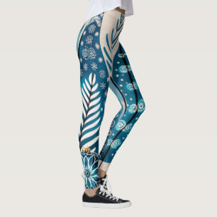Blue Christmas  Leggings