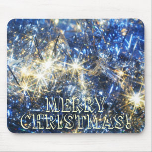Blue Christmas Mousepad