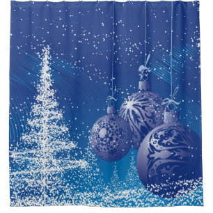 Blue Christmas Ornaments White Christmas Tree