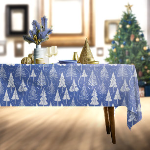 Blue Christmas Pattern#6 ID1009 Tablecloth