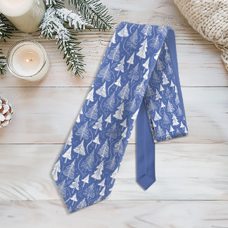 Blue Christmas Pattern#6 ID1009 Tie