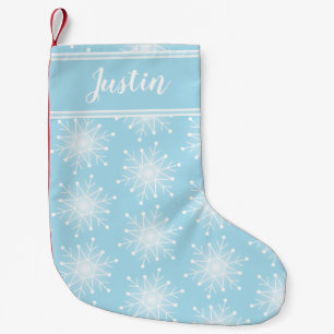 Blue Christmas personalize name stocking