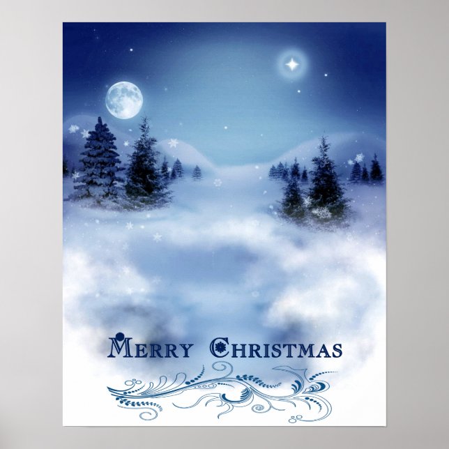 Blue Christmas Poster (Front)