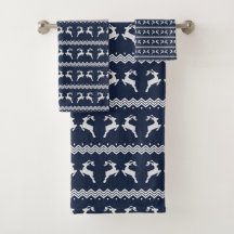 Blue Christmas Reindeer Motif sans couture