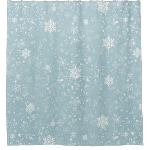blue christmas snowflakes