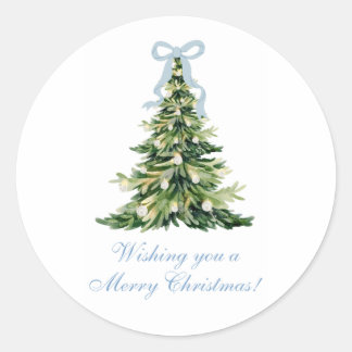 Blue Christmas Sticker