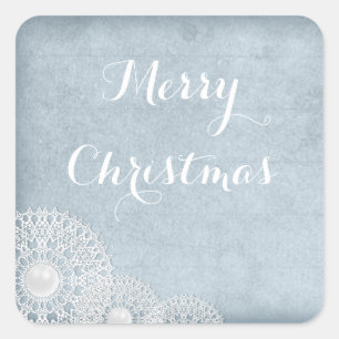 Blue Christmas Sticker