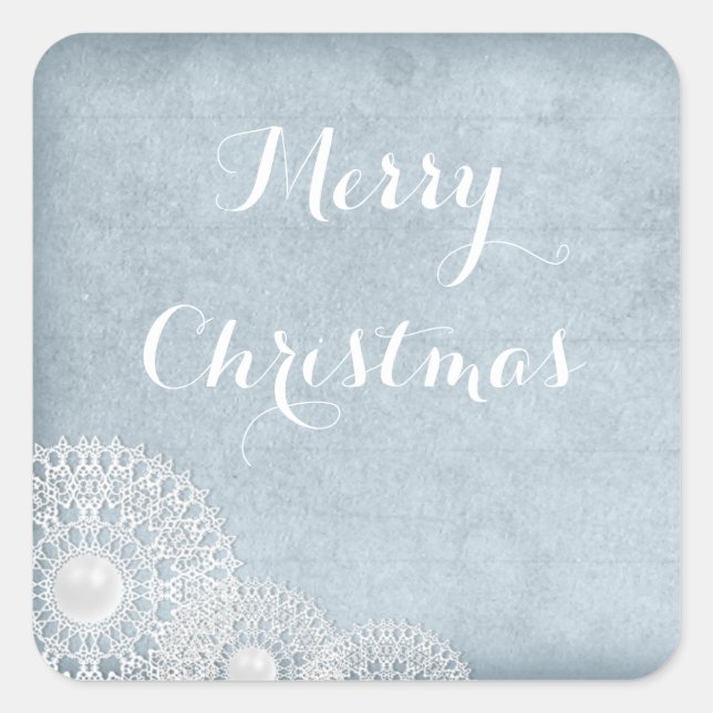 Blue Christmas Sticker (Front)
