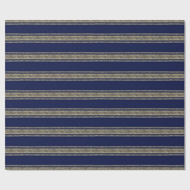 Blue Christmas wrapping paper  (Flat)