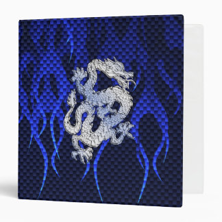 Blue Chrome like Dragon Carbon Fibre Style Binder