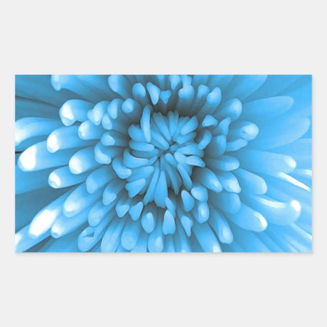 Blue Chrysanthemum Sticker (Front)