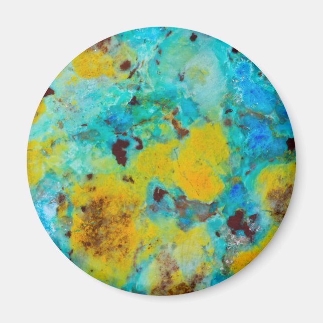 Blue Chrysocolla Jasper Magnet (Front)