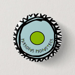 Blue Circle 1 Inch Round Button