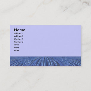 blue circle abstract business card