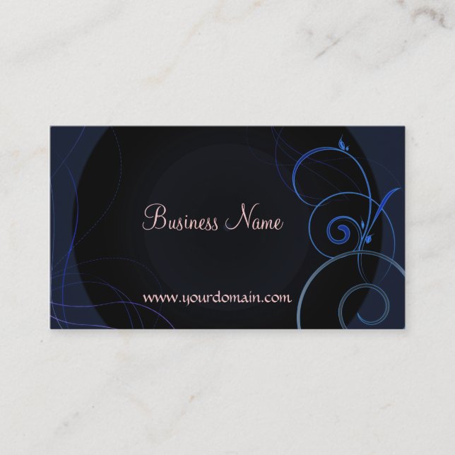 Blue Circle Business Cards (Front)