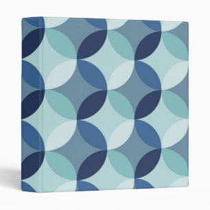 Blue Circle Pattern Binder