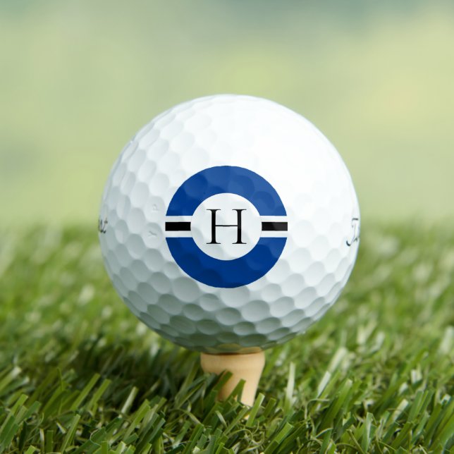 Blue Circle Personalized Golf Ball (3) HAMbWG (Insitu Tee)