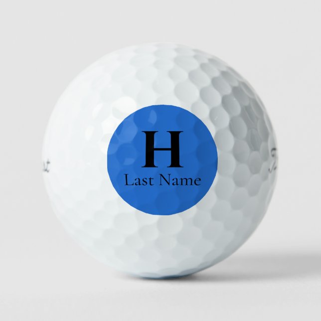 Blue Circle Personalized Golf Ball (3) HAMbWG (Front)