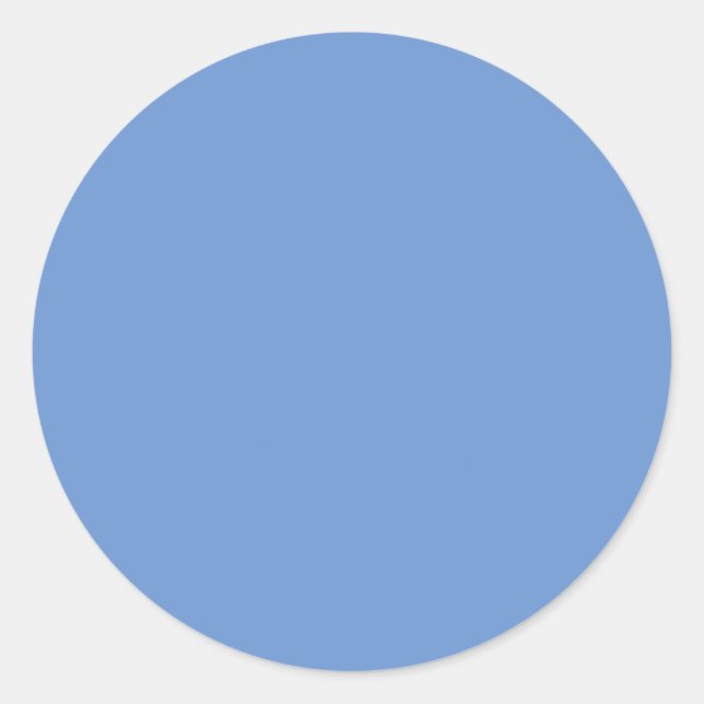 Blue Circle Sticker | Calm Minimalist Label (Front)