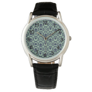 Blue Circles in Circles Watch