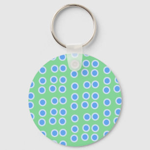 Blue Circles Keychain