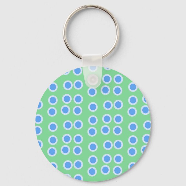 Blue Circles Keychain (Front)