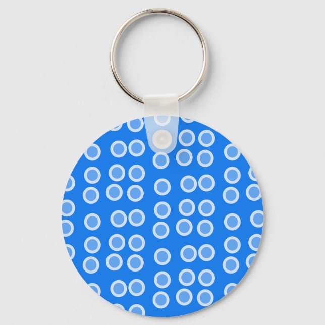 Blue Circles Keychain (Front)