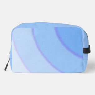 Blue Circular Swirls ombre Dopp Kit