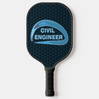 Blue Civil Engineer Pickleball Paddle