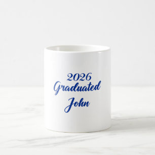Blue Class of 2026 graduation 2026 graduate John Coffee Mug