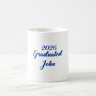 Blue Class of 2026 graduation | 2026 graduate John Coffee Mug