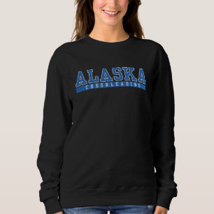 blue classic Alaska Cheerleading retro soprty Sweatshirt