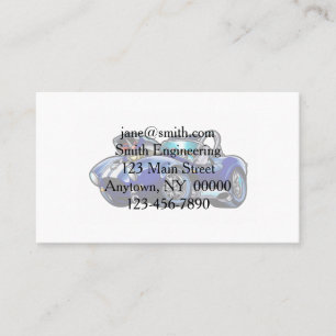 Blue classic muscle car  Choose background colour Business Card