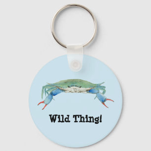 Blue Claw Crab Keychain