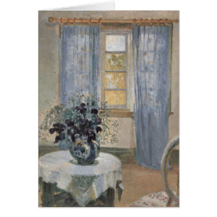 Blue Clematis in the Artist's Studio, Anna Ancher