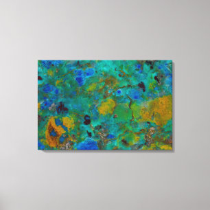 Blue Cliff Chrysocolla Canvas Print