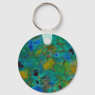 Blue Cliff Chrysocolla Keychain