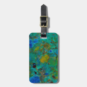 Blue Cliff Chrysocolla Luggage Tag