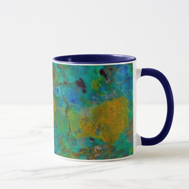 Blue Cliff Chrysocolla Mug (Right)