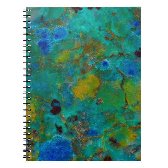 Blue Cliff Chrysocolla Notebook (Front)